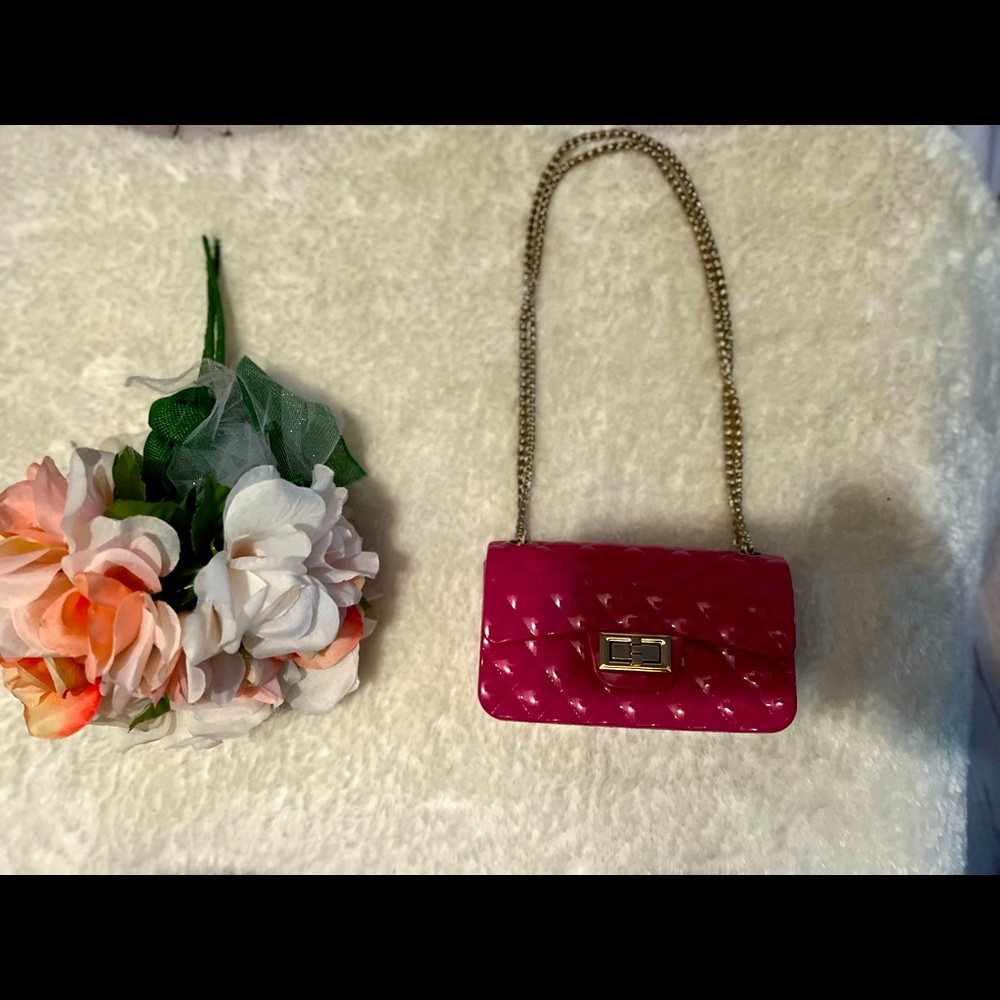 Pink mini purse